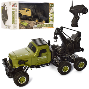 ماشین کنترلی جرثقیل ارتشی سبز مدل SL-195A مقیاس 1:16 -اسباب بازی